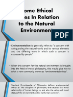 11. Some Ethical Issues in Relation to Natural Environment