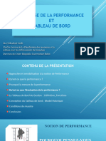 Pilotage de Performance Et TB Formation 2020