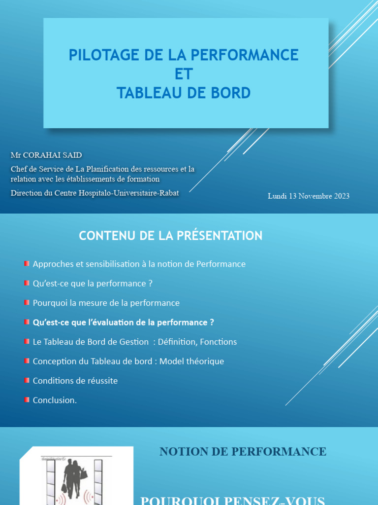 Pilotage de Performance Et TB Formation 2020 | PDF | Informations | la ...
