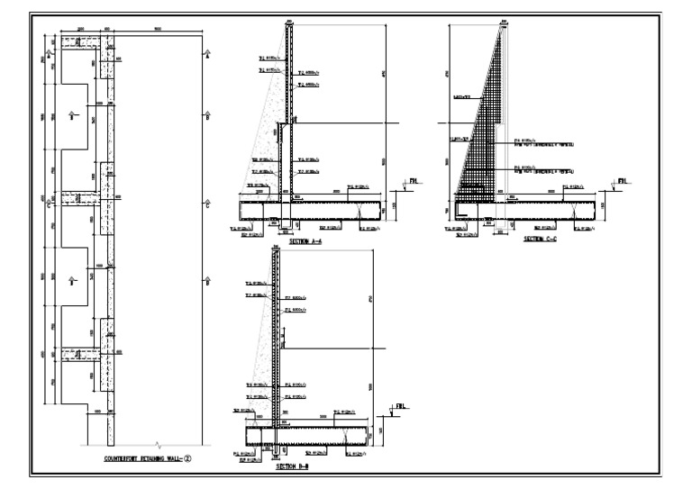 Counterfort Retaining Wall Software Study On Comparative Design Of