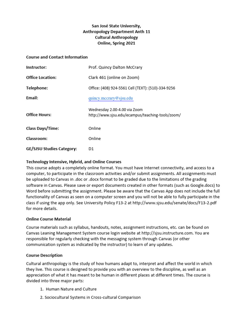 Anth 11 Sec 02 Pdf Anthropology Science