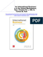 Test Bank For International Business Competing in The Global Marketplace 12th Edition Charles W L Hill G Tomas M Hult