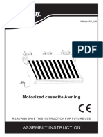 Assembly Instruction: Motorized Cassette Awning
