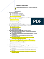 Cuestionario Primera Unidad - Articulo Comunitaria