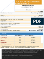 Common Entrance Test Results - 2023