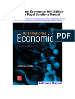 International Economics 16th Edition Thomas Pugel Solutions Manual