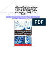 Solution Manual For International Accounting and Multinational Enterprises 6th Edition by Lee H Radebaugh Sidney J Gray Ervin L Black