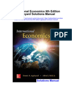 International Economics 9th Edition Appleyard Solutions Manual