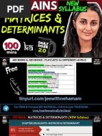 2.0 Jee (Main) Matrices & Determinant (New Syllabus)