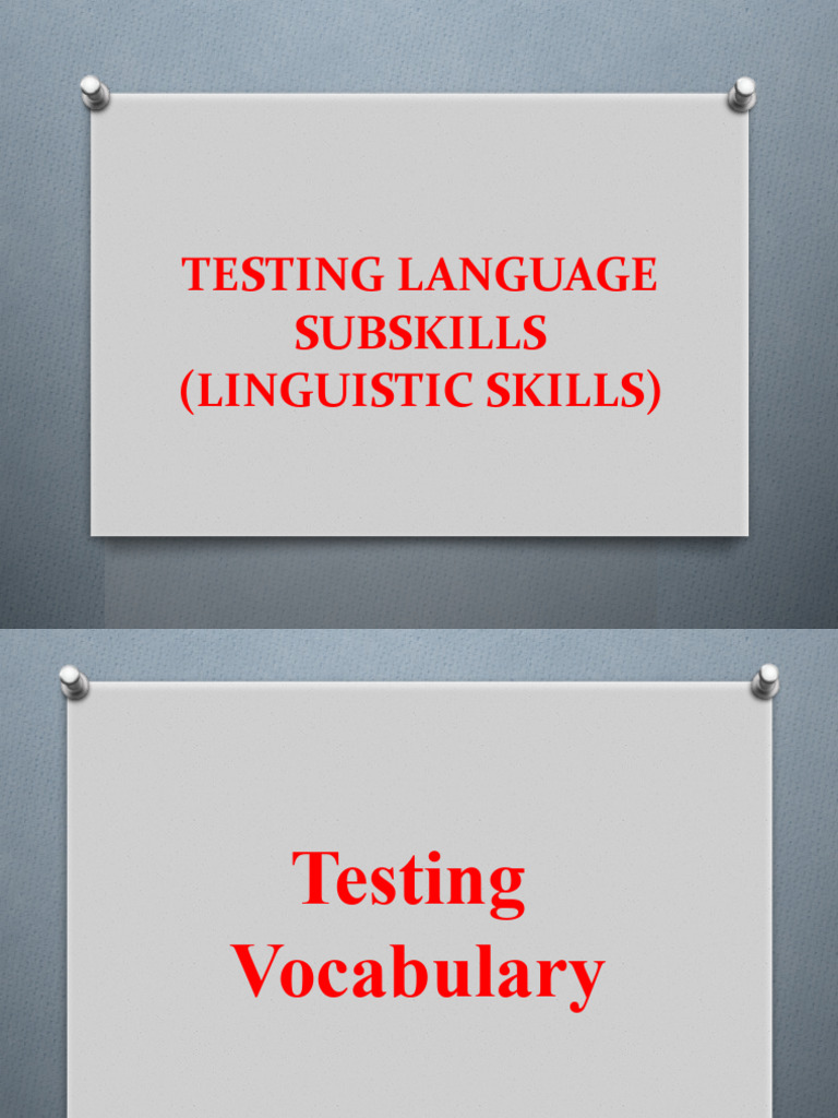 Testing Vocabulary PDF Multiple Choice Vocabulary