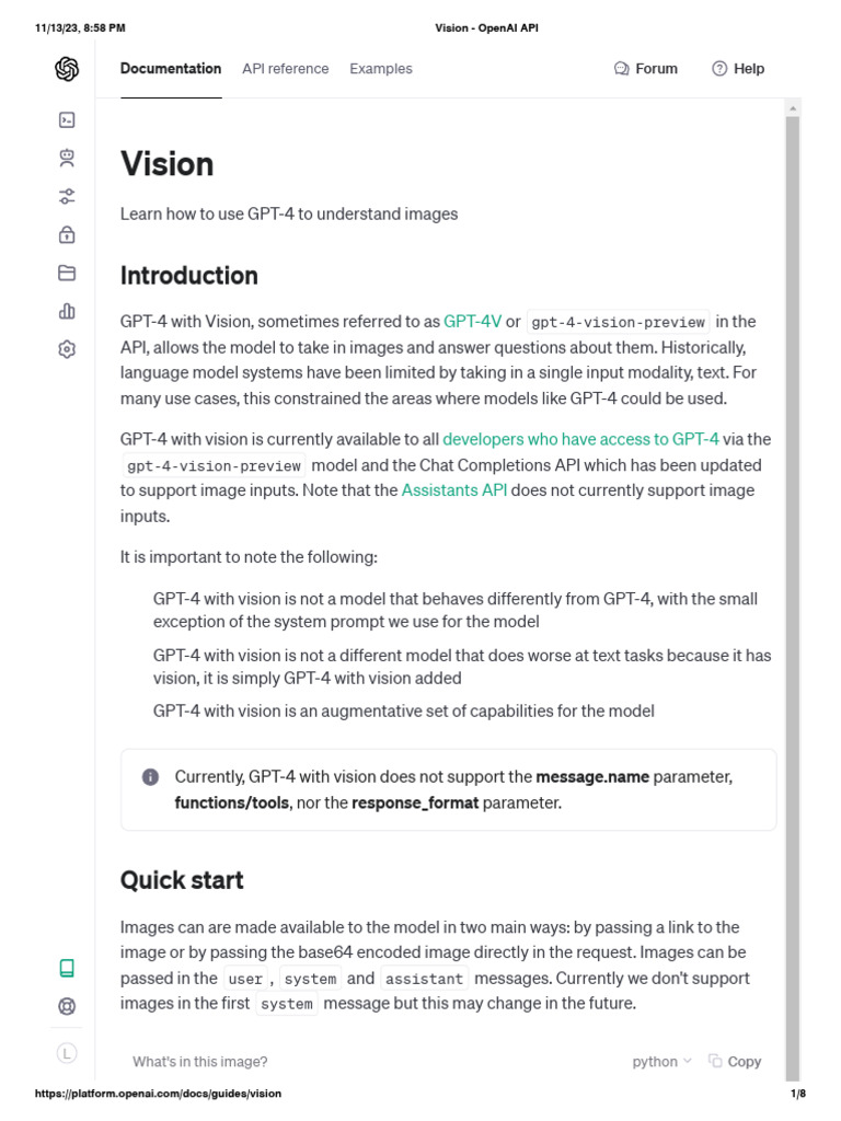 Vision - OpenAI API | PDF | Metadata | Computer Science