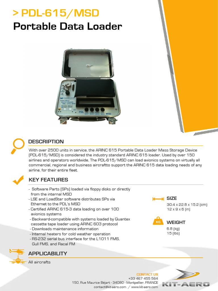ARINC 615 Portable Data Loader Overview | PDF | Business | Technology ...
