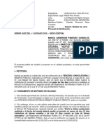 Solicito Nulidad de Acto Procesal de Notificacion