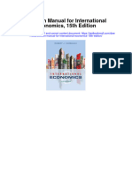 Solution Manual For International Economics 15th Edition