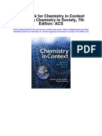 Test Bank For Chemistry in Context Applying Chemistry To Society 7th Edition Acs