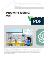 150 Câu Lệnh Prompt Chat GPT dành cho nhập vai