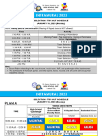 Intramural Schedule