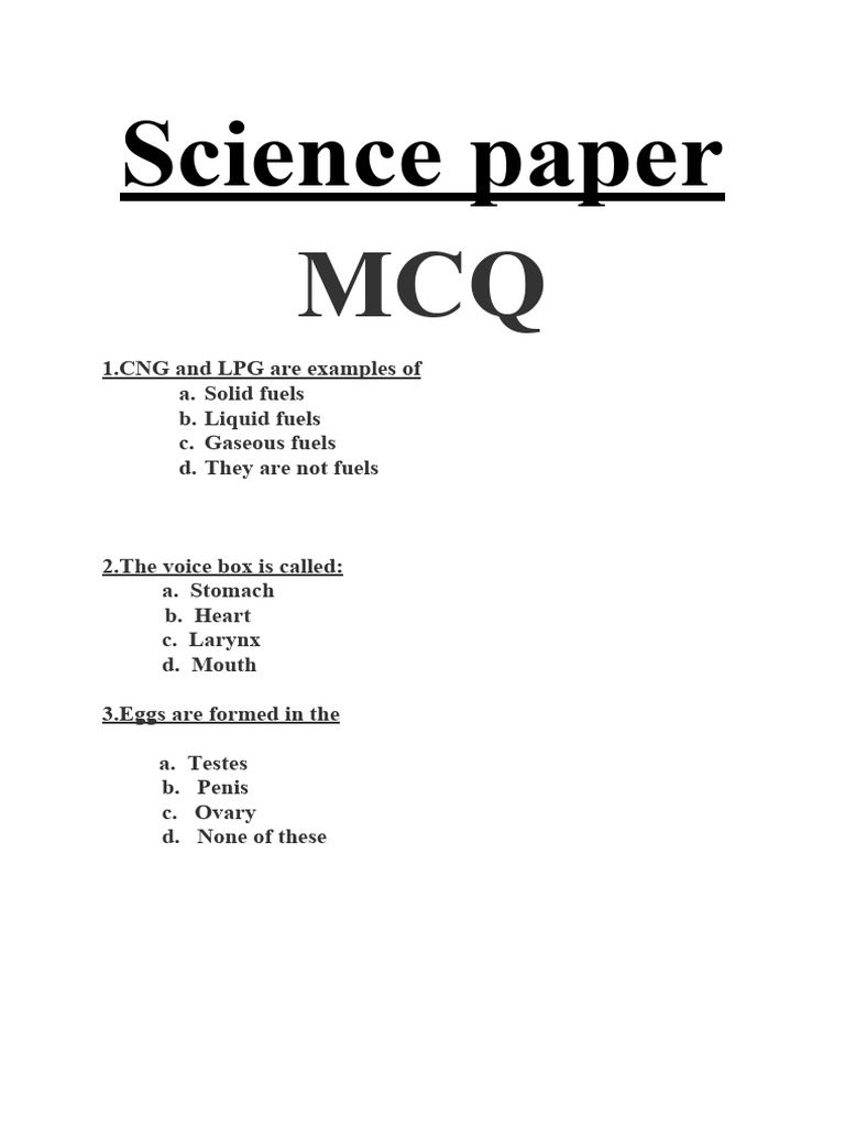 Science Paper | PDF