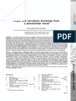 Single and Two-Phase Discharge From A Pressurized Vessel