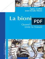 Guillot Agnès, Jean-Arcady M. - La Bionique - Quand La Science Imite La Nature