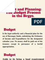 Budget and Planning