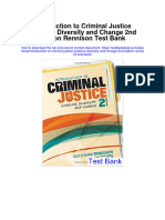 Introduction To Criminal Justice Systems Diversity and Change 2nd Edition Rennison Test Bank