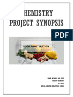 Chem Project Synopsis Food Adulteration
