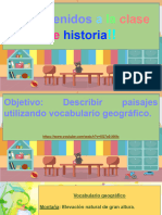 Historia Describir Elementos Del Paisaje