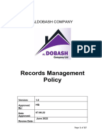 Records Management Policy May 12