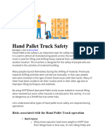 Hand Pallet Truck Safety