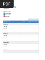 PM Raci Matrix