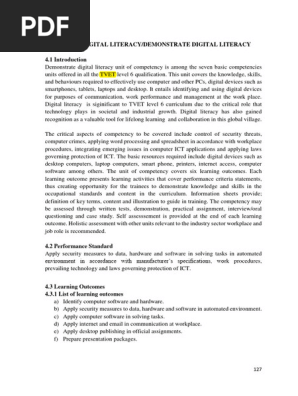 Digital Literacy Notes Level 6