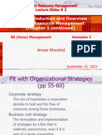 HRM Lecture Slides # 2 - Strategic HRM and Emerging Trends