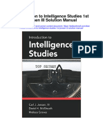 Introduction To Intelligence Studies 1st Jensen III Solution Manual