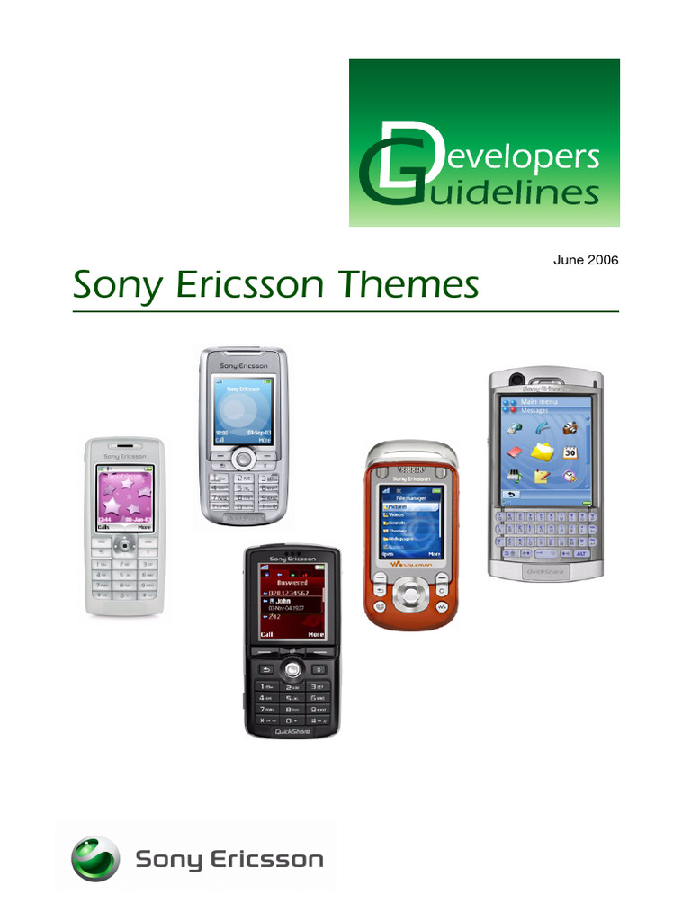 Sony Ericsson Theme Development Guide | PDF | Rgb Color Model | Software