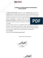 DECLARACION JURADA Veracidad de Documentos