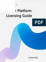 Power Platform Licensing Guide October 2023