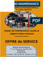 Offre de Service Garage SERSID