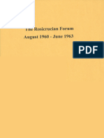 Rosicrucian Forum, August 1960 - June 1963