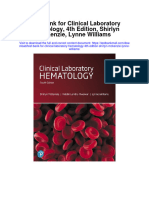 Test Bank For Clinical Laboratory Hematology 4th Edition Shirlyn Mckenzie Lynne Williams