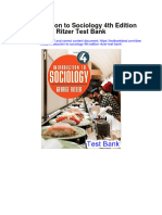 Introduction To Sociology 4th Edition Ritzer Test Bank