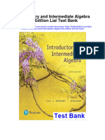 Introductory and Intermediate Algebra 6th Edition Lial Test Bank