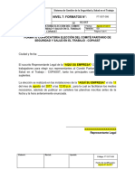 FT-SST-006 Formato Convocatoria Elección Del COPASST