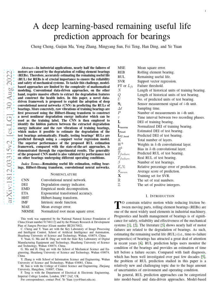 A Deep Learning-Based Remaining Useful Life Prediction Approach For ...