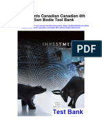 Investments Canadian Canadian 8th Edition Bodie Test Bank