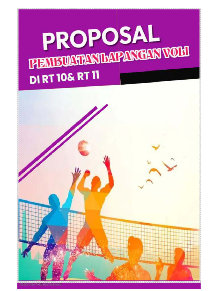 Proposal Pembangunan Lapangan Voli | PDF