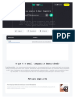 Endereço de Email Temporário Descartável - Serviço de E-Mail Anônimo e  Gratuito, PDF, Spamming