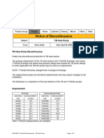 HBU-0062 - Product Discontinuance - TB Vane Pump