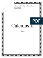 Calculus II - EBA1204 - Sheet