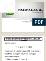 Pertemuan II+III - PDB Orde 1 MEtode Eksak